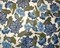 Blue-Gold-Multi Floral Printed Metallic Crinkle Yoryu Chiffon Woven Fabric By the Yard